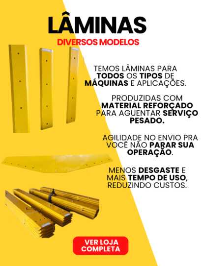 Lâminas Reversível ou Base para Retroescavadeira diversas marca e tamanhos