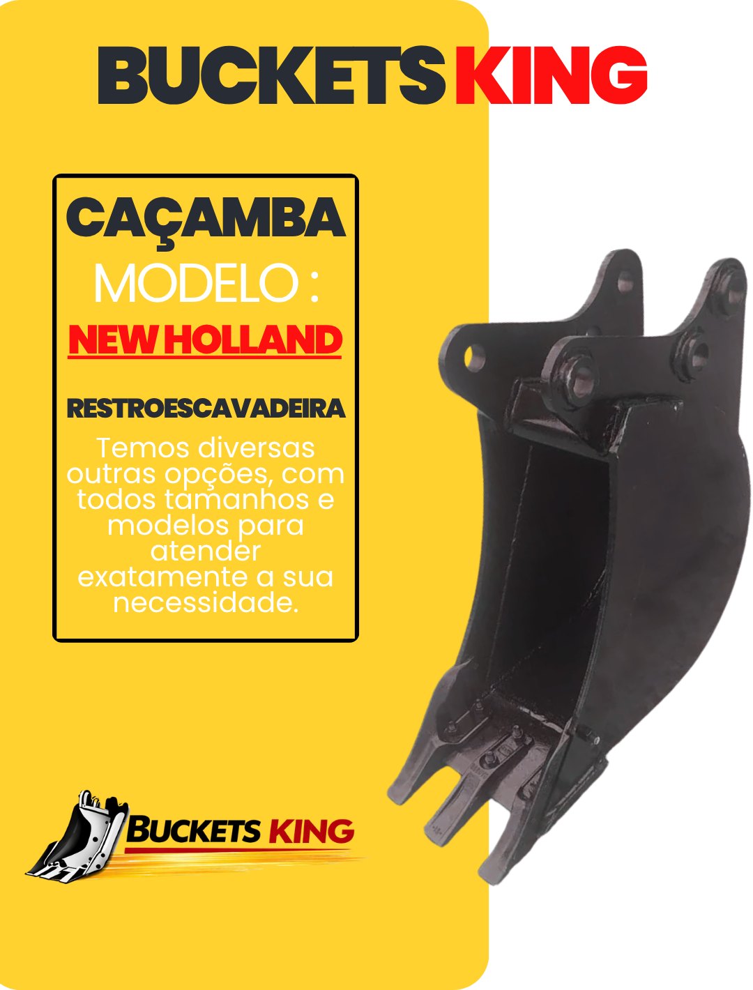 Concha para Retroescavadeira New Holland